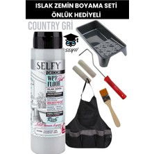 Selfy Decor Islak Zemin Boya Seti 500 cc Mutfak Tezgah Fayans Lavabo Küvet Tuvalet Zemin