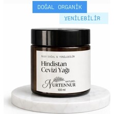 Nurtennur Hindistan Cevizi Yağı – %100 Doğal, Soğuk Sıkım ve Yenilebilir