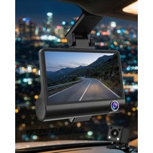 Senson Çift Kameralı Araç Içi Kamera Full Hd 1080P Gece Görüş ve Park Modlu - Lisinya