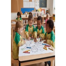 Safir Design Okul Öncesi Dev Boyama Rulosu Alternatifi 8’li Set Hayvanlar ve Doğa Temalı