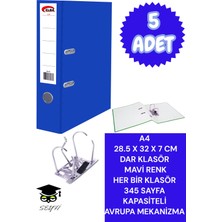 Seyfi Kırtasiye A4 Ofis Klasörü Büro Evrak Düzenleyici Klasör Çift Metal Halka Avrupa Mekanizma