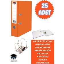 Seyfi Kırtasiye A4 Ofis Klasörü Büro Evrak Düzenleyici Klasör Çift Metal Halka Avrupa Mekanizma