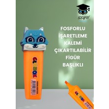Fosforlu  Işaretleme Kalemi Çıkartılabilir Figür Başlıklı