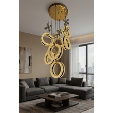 G-Light  Elira 7’li Akrilik LED Halka Avize – Modern Lüks Tasarım