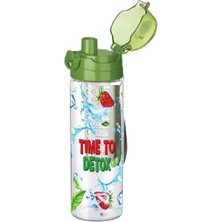 By Nevser® Tutma Saplı Kilitli Kendiliğinden Süzgeçli Kolay Taşınabilir Detoks Sporcu Diyet Matarası