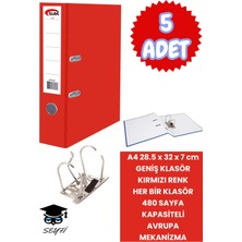 Seyfi Kırtasiye A4 Ofis Klasörü Büro Evrak Düzenleyici Klasör Çift Metal Halka Avrupa Mekanizma