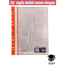 Seyfi Kırtasiye 20 Sayfa Delikli Sunum Dosyası A4 Ebat