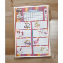 3 Sayfa  Toplam 24 Adet Defter Kitap Isim Etiketi Isimlik