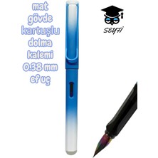 Mat Plastik Gövde Kartuşlu Dolma Kalemi 0.38 mm Ef Uç