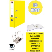 Seyfi Kırtasiye A4 Ofis Klasörü Büro Evrak Düzenleyici Klasör Çift Metal Halka Avrupa Mekanizma