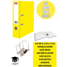 Seyfi Kırtasiye A4 Ofis Klasörü Büro Evrak Düzenleyici Klasör Çift Metal Halka Avrupa Mekanizma