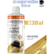 Aquacool Trend 500 ml 3D Ahşap Patina Su Bazlı Yerli Üretim