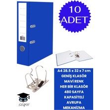 Seyfi Kırtasiye A4 Ofis Klasörü Büro Evrak Düzenleyici Klasör Çift Metal Halka Avrupa Mekanizma