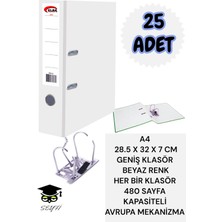 Seyfi Kırtasiye A4 Ofis Klasörü Büro Evrak Düzenleyici Klasör Çift Metal Halka Avrupa Mekanizma