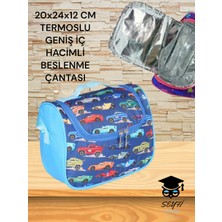20X24X12 cm Termoslu Geniş Iç Hacimli Beslenme Çantası