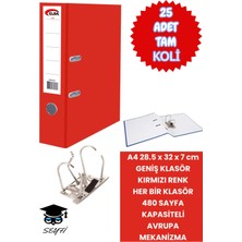 Seyfi Kırtasiye A4 Ofis Klasörü Büro Evrak Düzenleyici Klasör Çift Metal Halka Avrupa Mekanizma