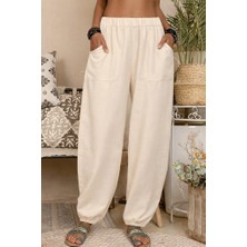 Mareandpanda Kadın Yüksek Bel Cep Detaylı Pantolon