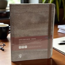 Gıpta Cristo Sert Kapak Gizli Spralli Çizgili 96 Yaprak A5 Not Defteri