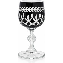 Sudedi Home Kristal Işlemeli Siyah Şeffaf Sunum Bardağı Kahve Yanı & Su Bardağı