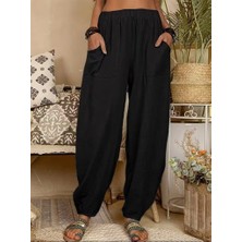 Mareandpanda Kadın Yüksek Bel Cep Detaylı Pantolon