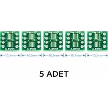 Devremarkt 5 Adet Ssop8  Sop8 Dıp8 Smd Çevirici Pcb  Sop8 Ssop8 Tssop8 Ssop