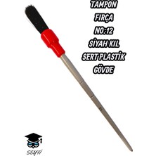 Tampon Fırça Siyah Kıl No:12