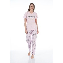 Estiva 22122 Kadın Kısa Kollu Viskon Pijama Takımı