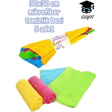 30X30 cm Mikrofiber Temizlik Bezi 5 Adet