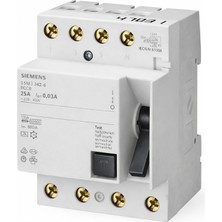 Siemens 5SM3642-0 300mA 3x25A Kaçak Akım Koruma Rölesi