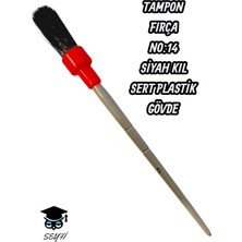 Tampon Fırça Siyah Kıl No:14