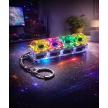 HYD Oyuncak Işıklı Klavye Stres Giderici Ses Çıkaran Işıklı Tuş Takımı Anahtarlık Oyun