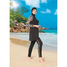 Ruko Maio 22128-1 Reglan Kol Micro Lycra Kumaş Tam Tesettür Mayo