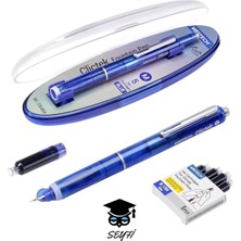 M Uç Basmalı Dolma Kalem Seti Kartuş Hediyeli Şeffaf Gövde Canlı Renkler Plastik Kutulu Writech