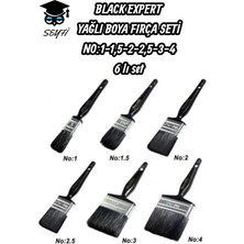 Black Expert Yağlı Boya Fırça No:1-1,5-2-2,5-3-4 6'lı Set