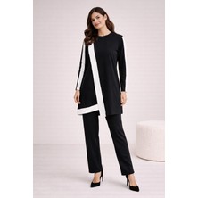 Madrid Takım Siyah Beyaz Garnili – Bambu Iki Iplik