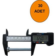  m8x60 cıvata 30 adet 10 mmpul 30 adet m8 somun 30 adet m8x60 set 90 parça