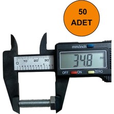  m8x30-40-50-60 civata+somun+pul seti 540 parça +1 adet açık ağız anahtar