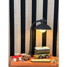 MYK Hediye ve Sanat Atölyesi Otobüs Işıklı Metal Araçlı Dekoratif Biblo Kişiye ve Firmaya Özel Tasarım