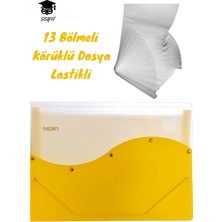 Körüklü Dosya Lastikli 13 Bölmeli