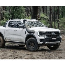 Aftermarket Ford Ranger 2022+ Ithal Şnorkel | Aktif Hava Girişli Off Road Snorkel Seti | Sağlam Abs Gövde Siyah