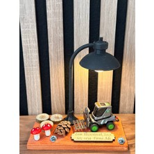 MYK Hediye ve Sanat Atölyesi Forklift Işıklı Metal Araçlı Dekoratif Biblo Kişiye ve Firmaya Özel Tasarım