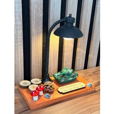 MYK Hediye ve Sanat Atölyesi Tank Işıklı Metal Araçlı Dekoratif Biblo Kişiye ve Firmaya Özel Tasarım