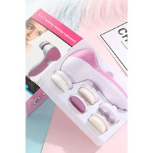 Pastimost Lüks Seri 5 In 1 Pilli Yüz Temizleme, Masaj ve Peeling Fırçası Seti Cilt Canlandırıcı Sıkılaştırıcı