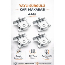 DESIPHON Sürgülü Dolap Kapak Mekanizması Tekerleği 80 kg Kapasiteli Gardırop Vestiyer Sürme Kapı Makara