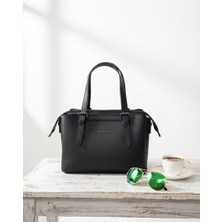 Vardis Fermuarlı ve Çıtçıtlı Kapamalı Üç Gözlü Geniş El ve Omuz Kadın Çantası