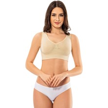 Modinn Gd Goldoremi Premium Kadın Kalın Askılı Seamless Toparlayıcı Yarım Büstiyer