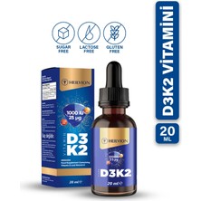 HEILVION D3 K2 Vitamini 20 ml (400 Damla ) 1000 Iu D3 , 25 Mcg K2 Vitamini