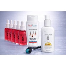 HAİRBOX Kadın Saç Serum, Saç Serum Seti ( 5'li Serum, 1 Şampuan, 1 Saç Bakım Yağ, 1 Dermaroller )