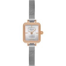 Welar Wel 2505-8 Kadın Kol Saati –Hasır Kordon, Silver Renk, 3 ATM Suya Dayanıklı