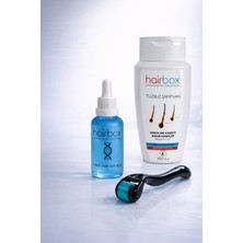 HAİRBOX Erkek Saç Serum, Saç Serum Seti ( 1 Serum, 1 Şampuan, 1 Dermaroller )